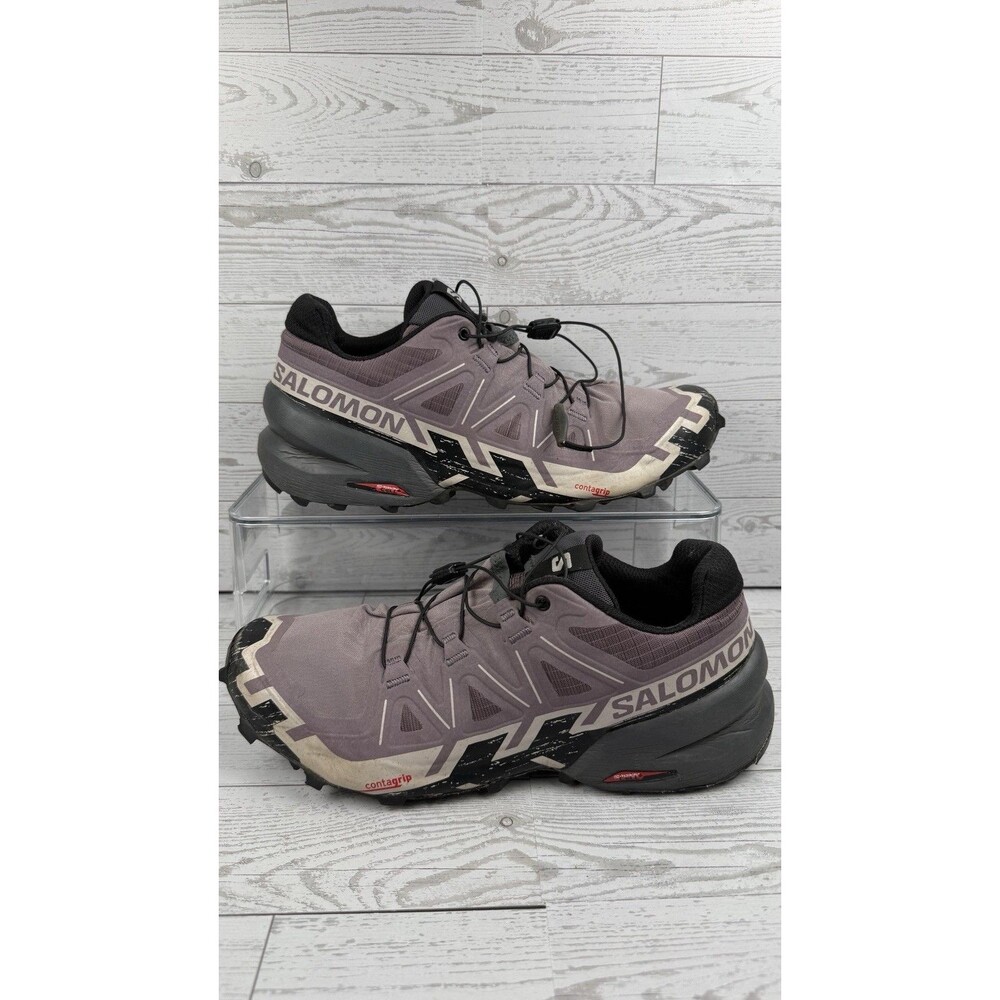 Salomon Womens Purple Black Trail Running Shoes